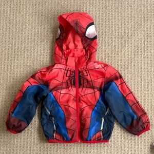 H&M Kids Spiderman Windbreaker With Hood